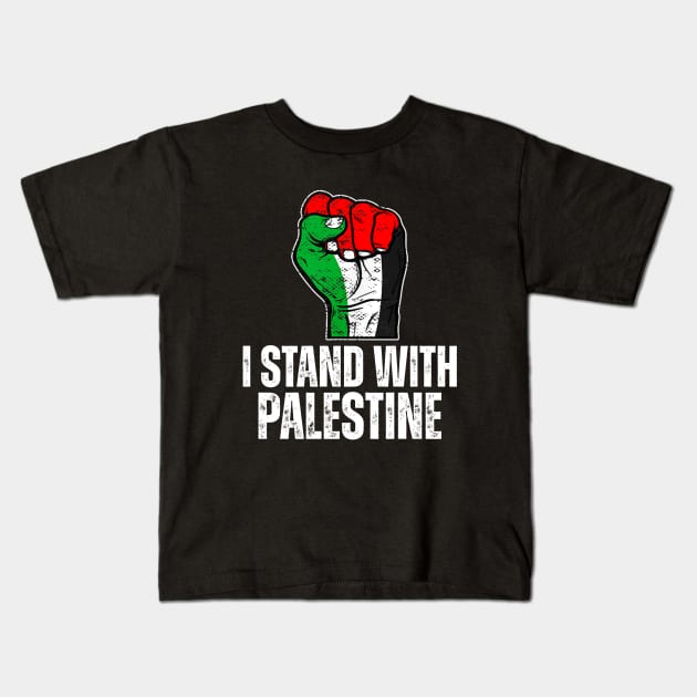 i stand with PALESTINE Kids T-Shirt by Dalindokadaoua